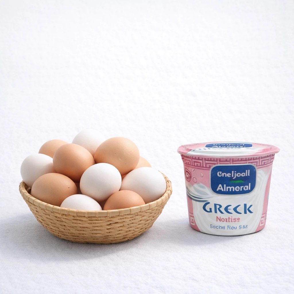 بيض و زبادي