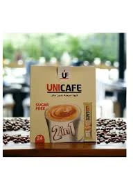 يوني كافيه قهوة مبيضة بدون سكر 12 جم 2in1