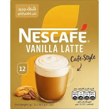 نسكافيه فانيلا لاتيه عبوه 12*18.5جم