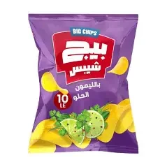 بيج شيبس بالليمون الحلو 65جم