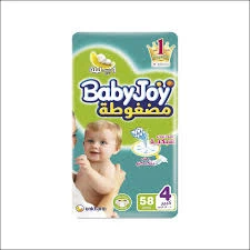 بيبي جوي مقاس 4كبير 58 حفاض