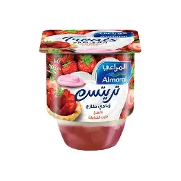 المراعي زبادي بقطع الفراولة 105 جم