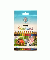 قلم الوان C3 خشبية 12لون صغير