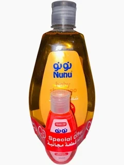 شامبو نونو للاطفال 500مل + قطعة سائل استحمام 50مل مجانا