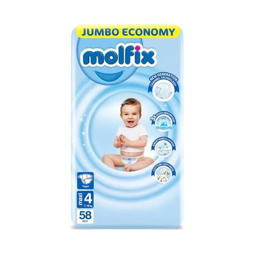 مولفيكس مقاس 4 ماكسي 58 حفاضه